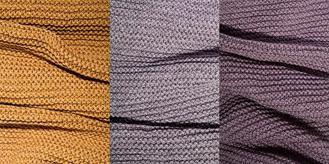 Image showing Knitted textures background