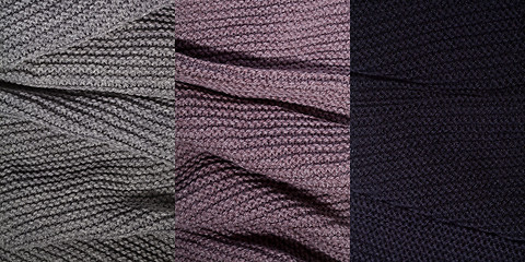 Image showing Knitted textures background