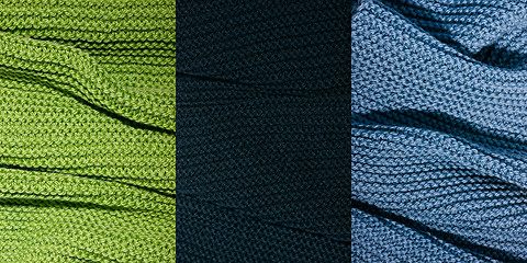 Image showing Knitted textures background