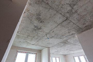 Image showing Concrete ceiling in the new building