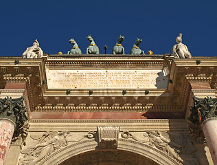 Image showing Paris - statue group of the Carrousel Triumph Arch