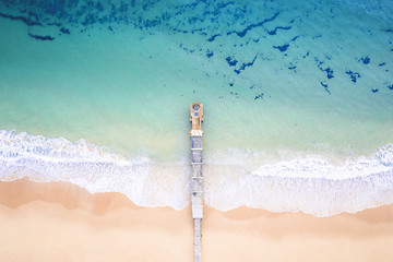 Image showing Aerial Collaroy Beach Australia