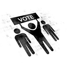 Image showing Politics concept: Election Campaign on Digital background