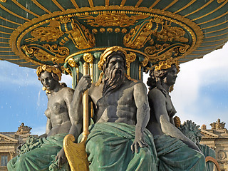 Image showing Paris - The fountain in Concorde Square