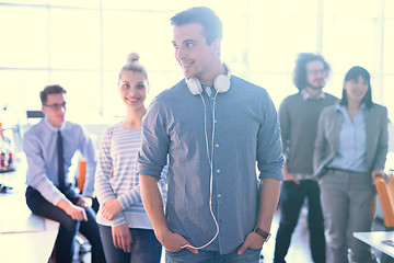 Image showing Portrait of young casual businessman