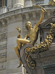 Image showing Paris - golden statue