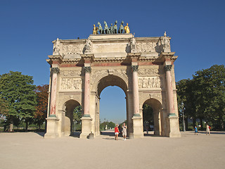 Image showing Paris - The Carrousel Triump Arch