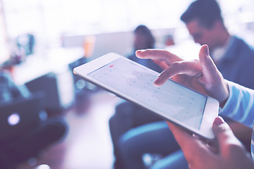 Image showing Businesswoman using tablet