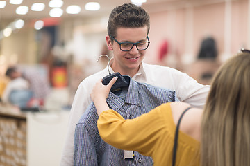 Image showing couple in  Clothing Store