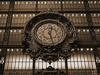 Image showing Paris - Ancient clock in the Orsay Museum