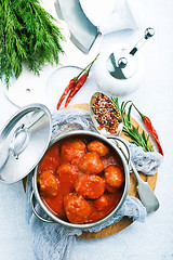 Image showing meatballs