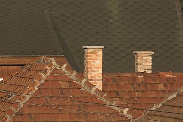 Image showing Roofs and chimneys