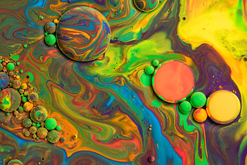 Image showing Bright colorful paint