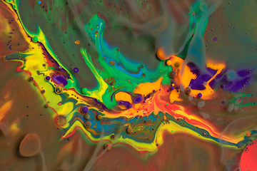 Image showing Bright colorful paint