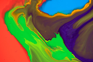 Image showing Bright colorful paint