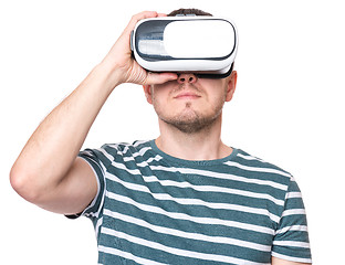 Image showing Man in virtual reality glasses