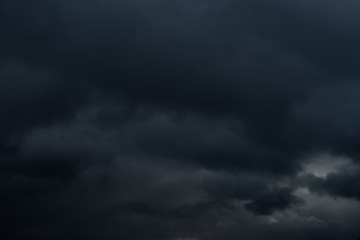 Image showing Autumn dark Rain Clouds