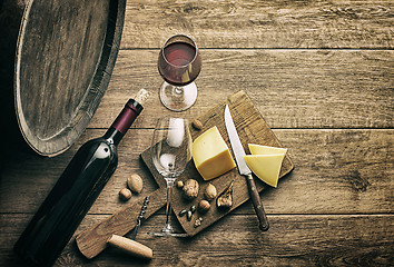 Image showing Wine background