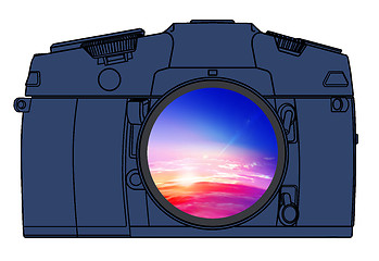 Image showing Photo camera isolated