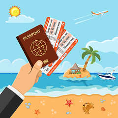 Image showing Vacation Travel and Summer Concept