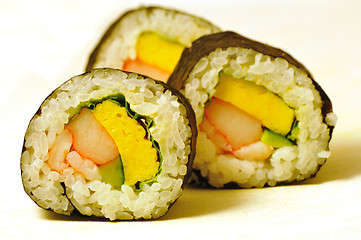 Image showing japanese sushi rolls