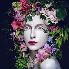 Image showing Beautiful flower queen