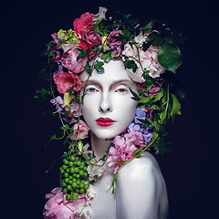 Image showing Beautiful flower queen