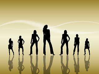 Image showing Women Silhouettes