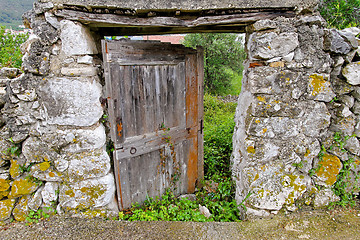 Image showing Abandoned entrance