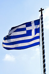 Image showing Greek church flag
