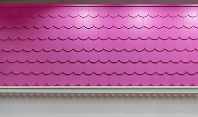 Image showing Pink Roof Tiles