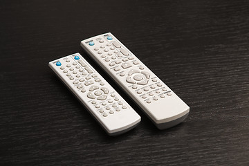 Image showing Remote controls for tv and dvd