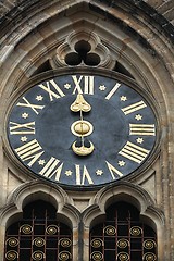 Image showing Old clock on a tower