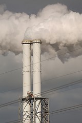 Image showing Smoking power plant