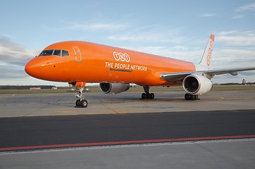 Image showing Cargo airliner on the ground