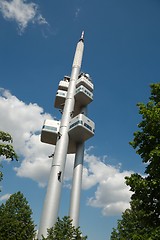 Image showing Tv tower from below, Prague