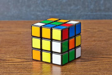 Image showing Rubik\'s cube on white