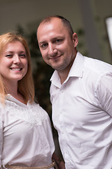 Image showing designers in office at the wooden furniture manufacture