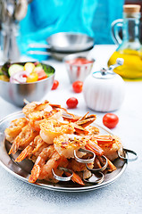 Image showing fried shrimps 