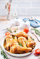 Image showing baked chicken legs 