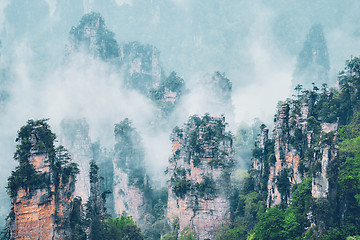 Image showing Zhangjiajie mountains, China