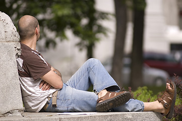 Image showing Man relaxing