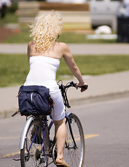 Image showing Biking