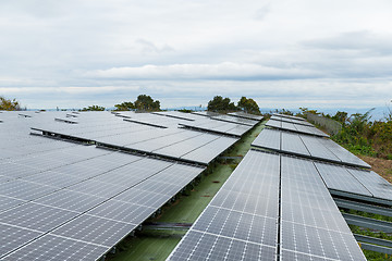 Image showing Solar panel station