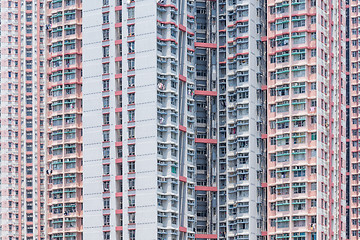 Image showing Apartment building in Hong Kong