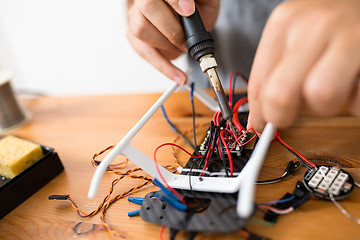 Image showing Welding on drone