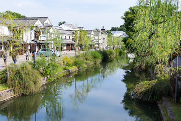 Image showing Yanagawa river canal in Japan