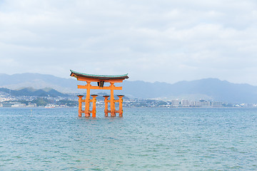 Image showing Torii of Itsukushima Shrine in Hiroshima