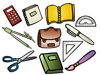 Image showing School supplies