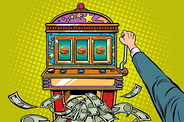 Image showing Burger prize slot machine